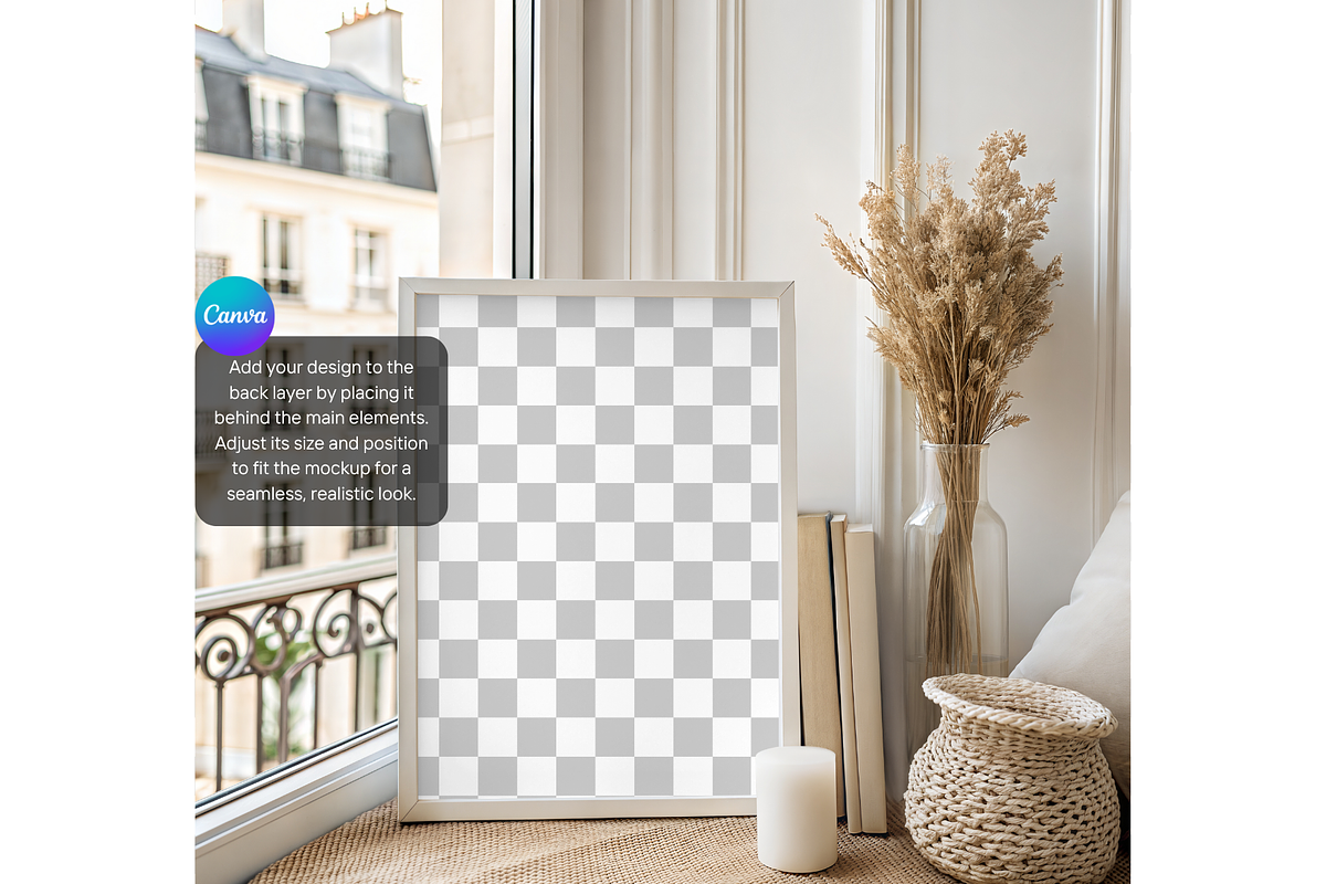 Minimal Frame Mockup – Paris Window, a Product Mockup by MockupWizard (Photo 3 of 5)