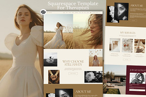 Boho Therapist Squarespace Template
