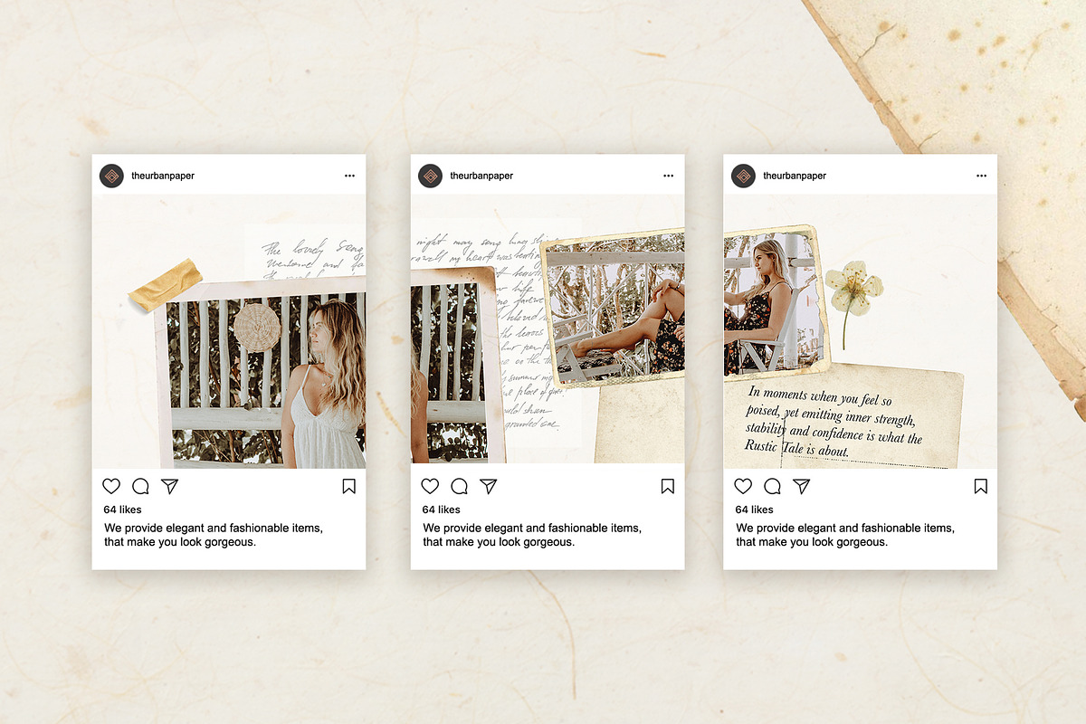 The Rustic Tale, a Social Media Template by The Urban Paper (Photo 4 of 5)