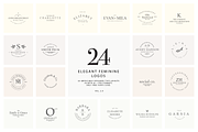 24 elegant feminine logos vol. 2.0, a Branding & Logo Template by pawellpi (Thumbnail 1 of 29)