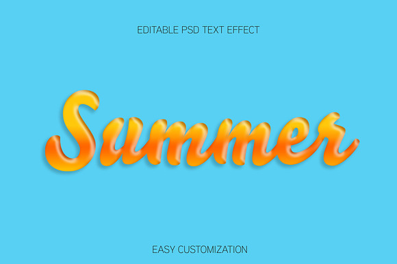 Glossy Script Gradient Text Effect preview 3