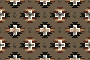 Rustic Western Aztec Tribal Pattern