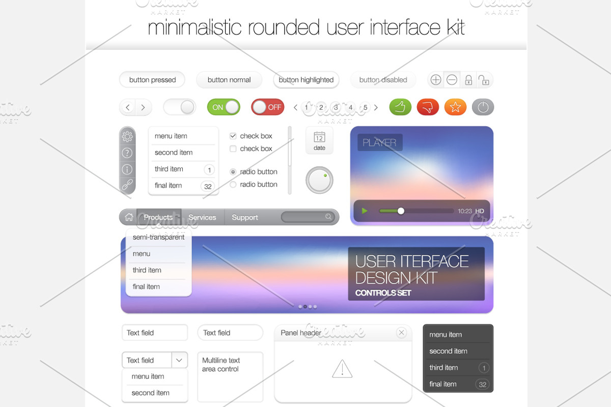 Website interface template design, a Websites & App Template by DikayaMiau
