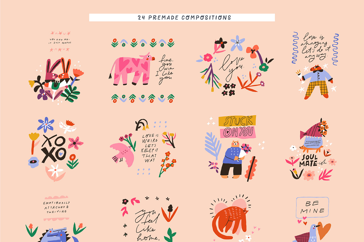 Valentine Animals | SVG, PNG, AI, an Animal Illustration by Olia (Photo 8 of 11)