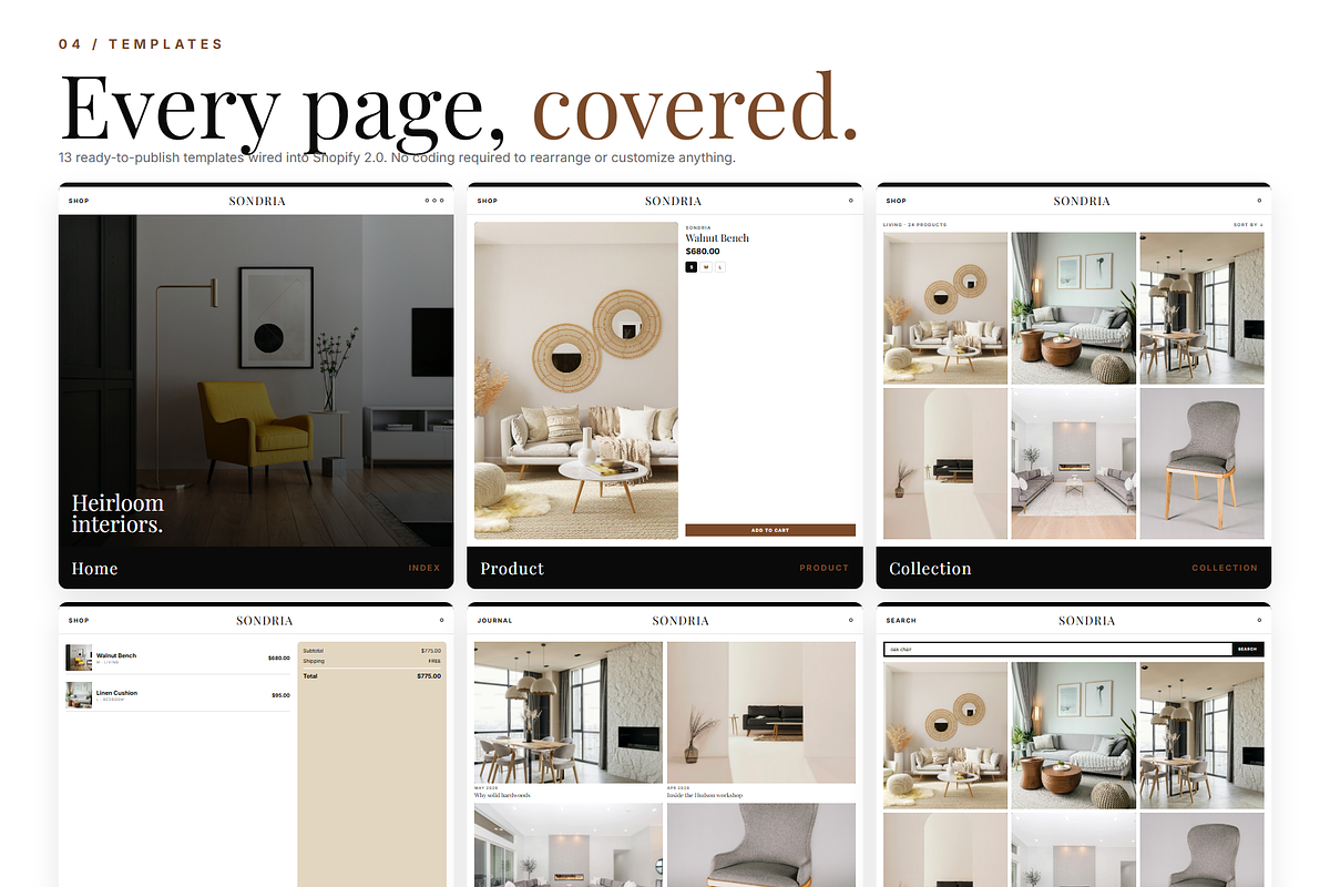 Sondria Shopify Theme, a Shopify Template by Ibnul Jaif Farabi (Photo 4 of 8)