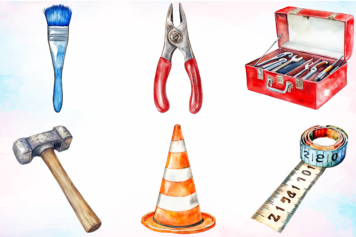 Watercolor Labor Day Clipart Bundle, an Illustration by Canvas Craft (Photo 3 of 3)