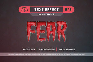 Emboss Bloody - Editable Text Effect