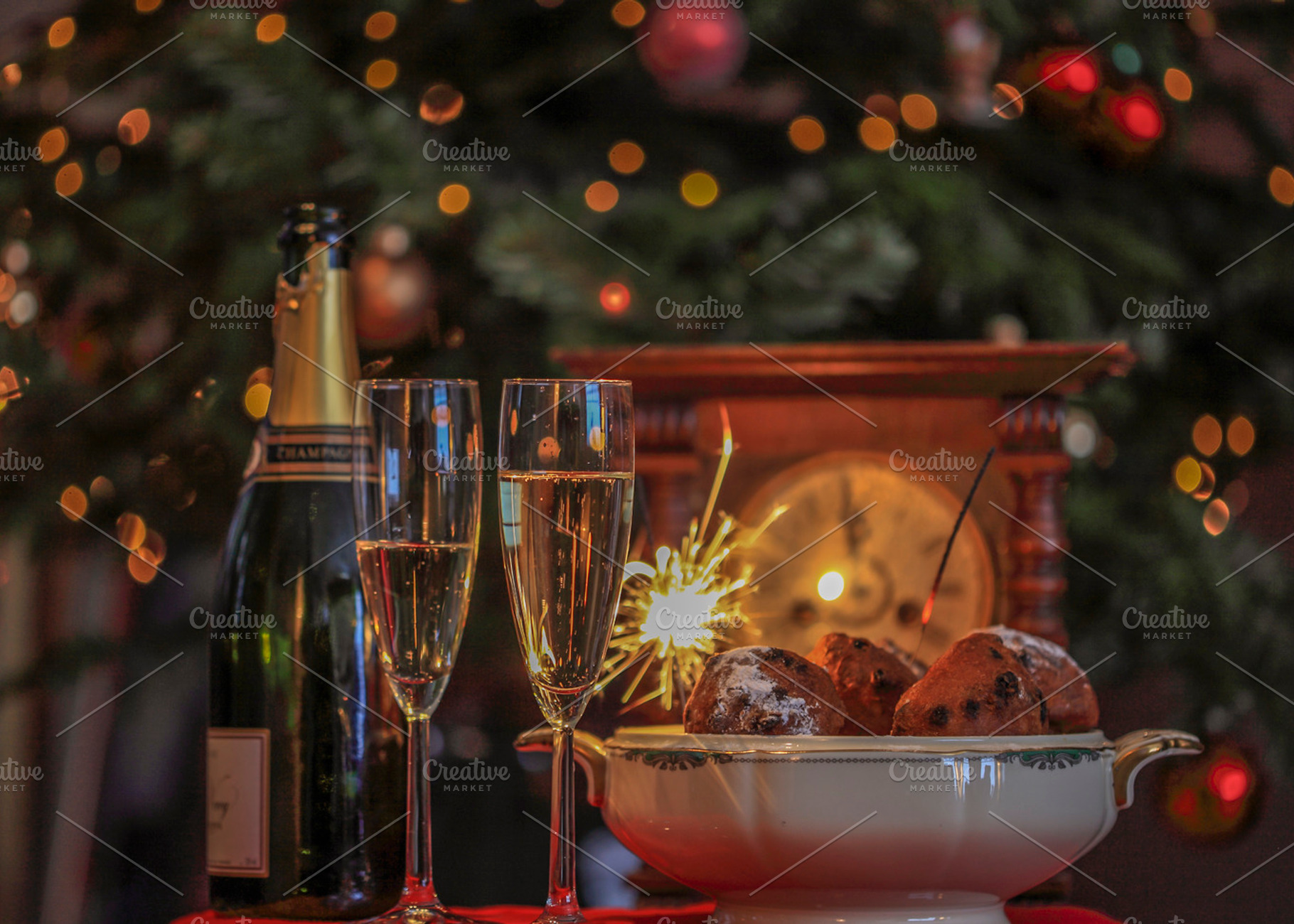 A Very Happy New Year Containing Baked Candle And Celebration