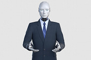 Robot in suit, a Work Illustration by iLexx (Thumbnail 3 of 3)