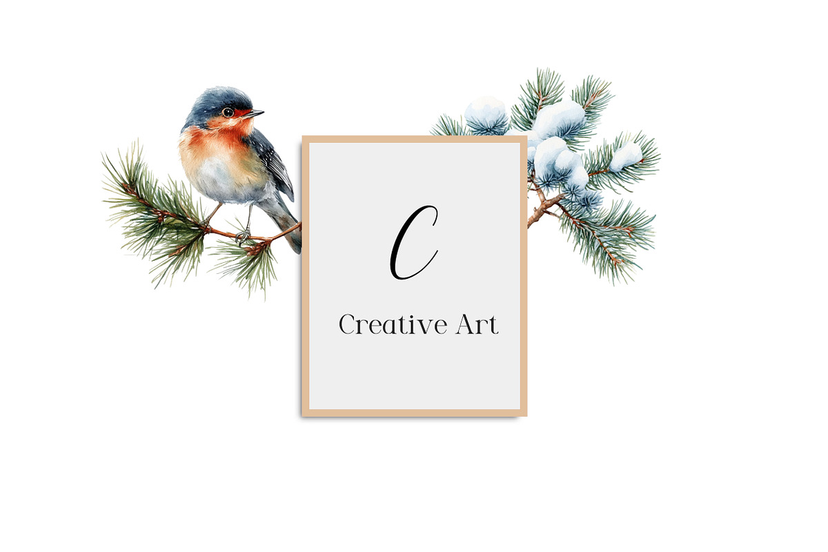 Watercolor Vintage Comfort Christmas, an Illustration by Creative Art (Photo 8 of 10)
