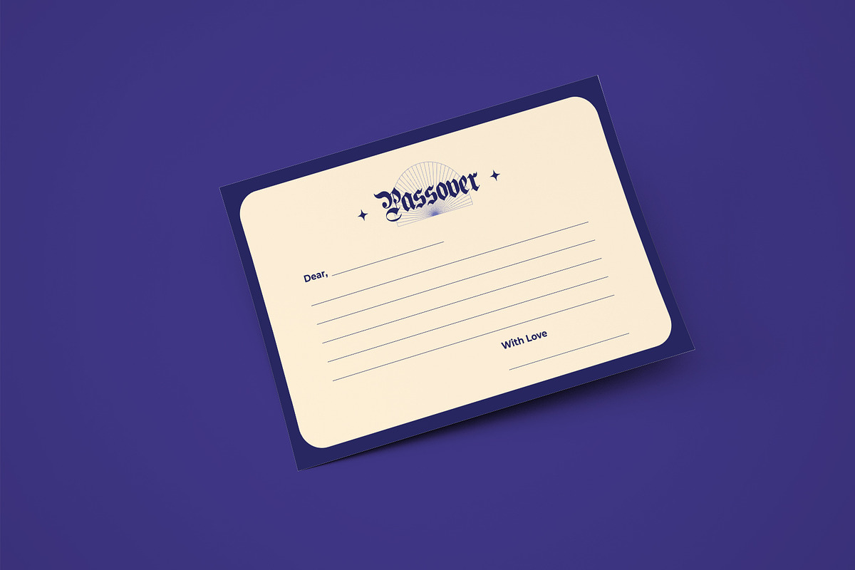 Passover Greeting Card, a Card Template by Neermana (Photo 4 of 4)