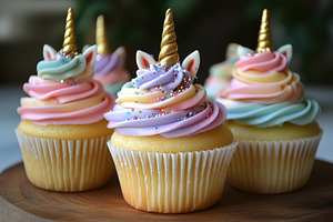 Unicorn Cupcakes Pastel Colors Sweet, a Food & Drink Photo by Pixeness Studio