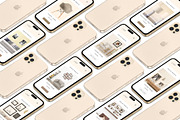 3D iPhone Presentation Mock-Up Bun 5, an iPhone Mockup by Graphicsworld125 (Thumbnail 4 of 14)