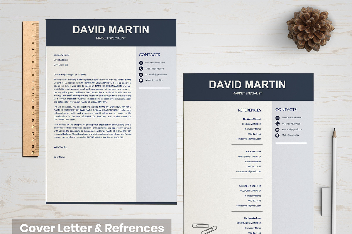 Professional Resume/ CV Bundle, a Resume Template by Wow Designs (Photo 5 of 21)