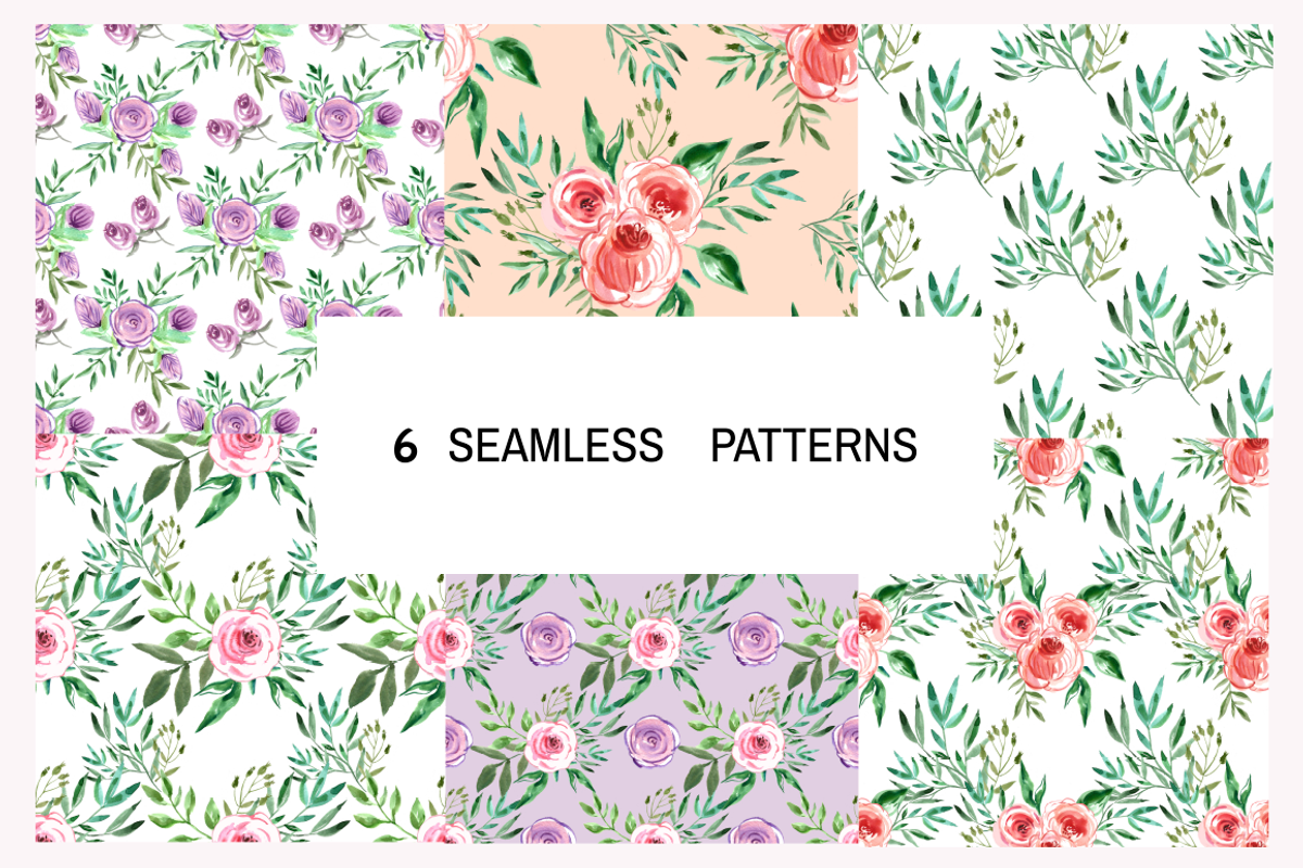 Watercolor floral collection, an Illustration by TATIANA_GERICH (Photo 6 of 10)