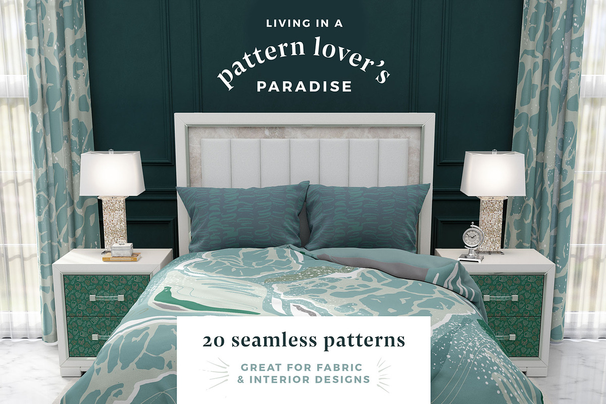 Indulgent: Abstract Collage Patterns, a Pattern Graphic by Anugraha Design (Photo 3 of 11)
