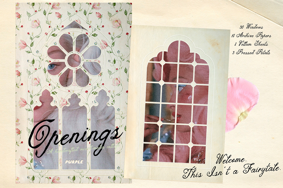 Openings: Vintage Paper Collage Kit, an Object Graphic by Purple (Photo 4 of 11)