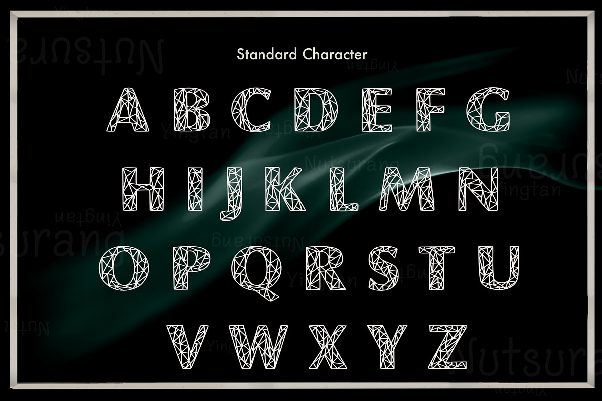 Geometric Alphabet Fonts, a Script Font by N Nakorn Creative (Photo 6 of 8)