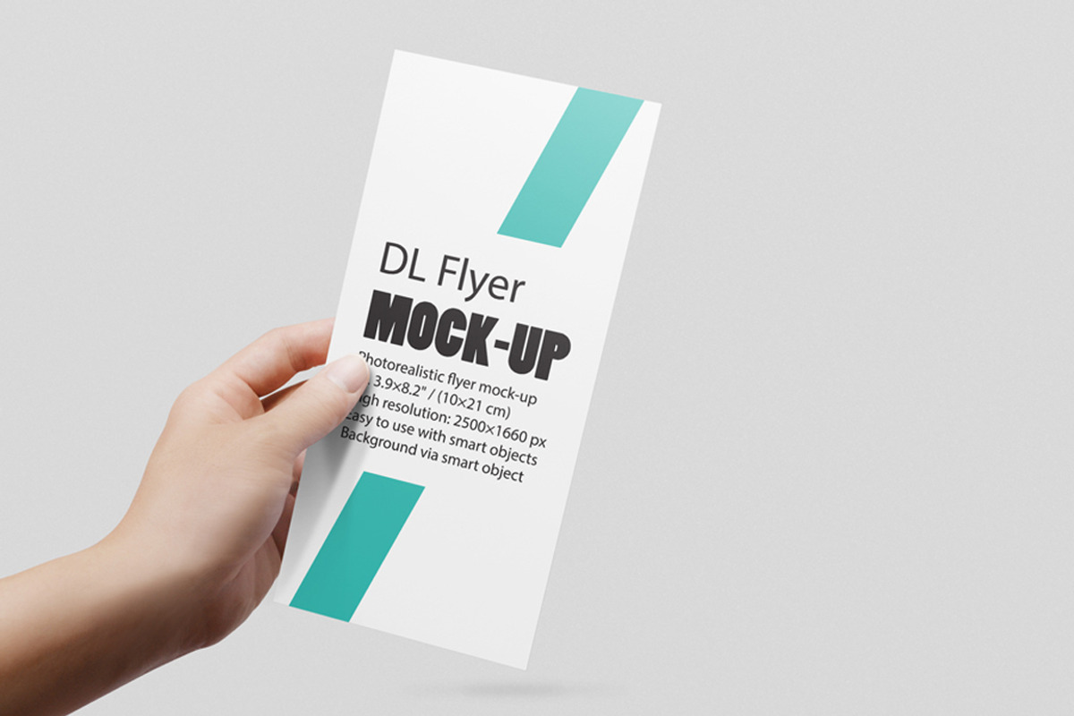 DL Flyer Mockup, a Print Template by resumetemplathttps://d3es (Photo 2 of 14)