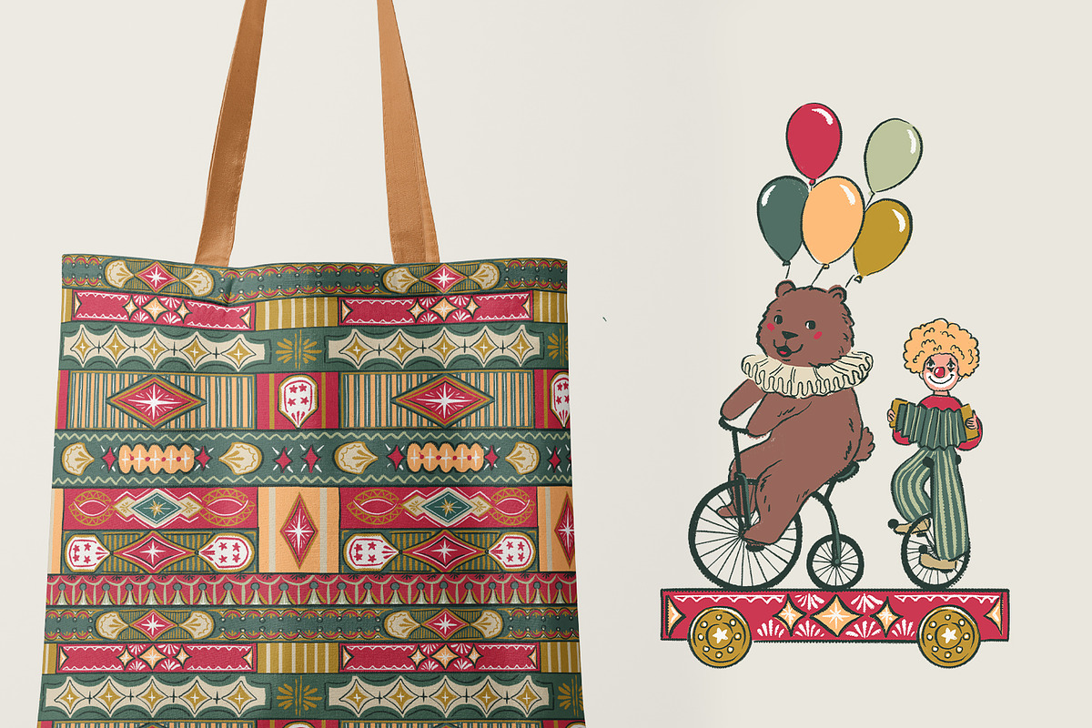 Incredible Circus, a Pattern Graphic by HannaSymo (Photo 8 of 11)