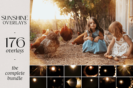 The Sunshine Photography Overlays, a Layer Style Add-On by Ashley Alexandra Design