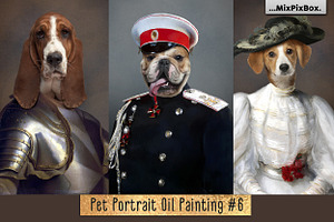 Pet Portrait Oil Painting v.6