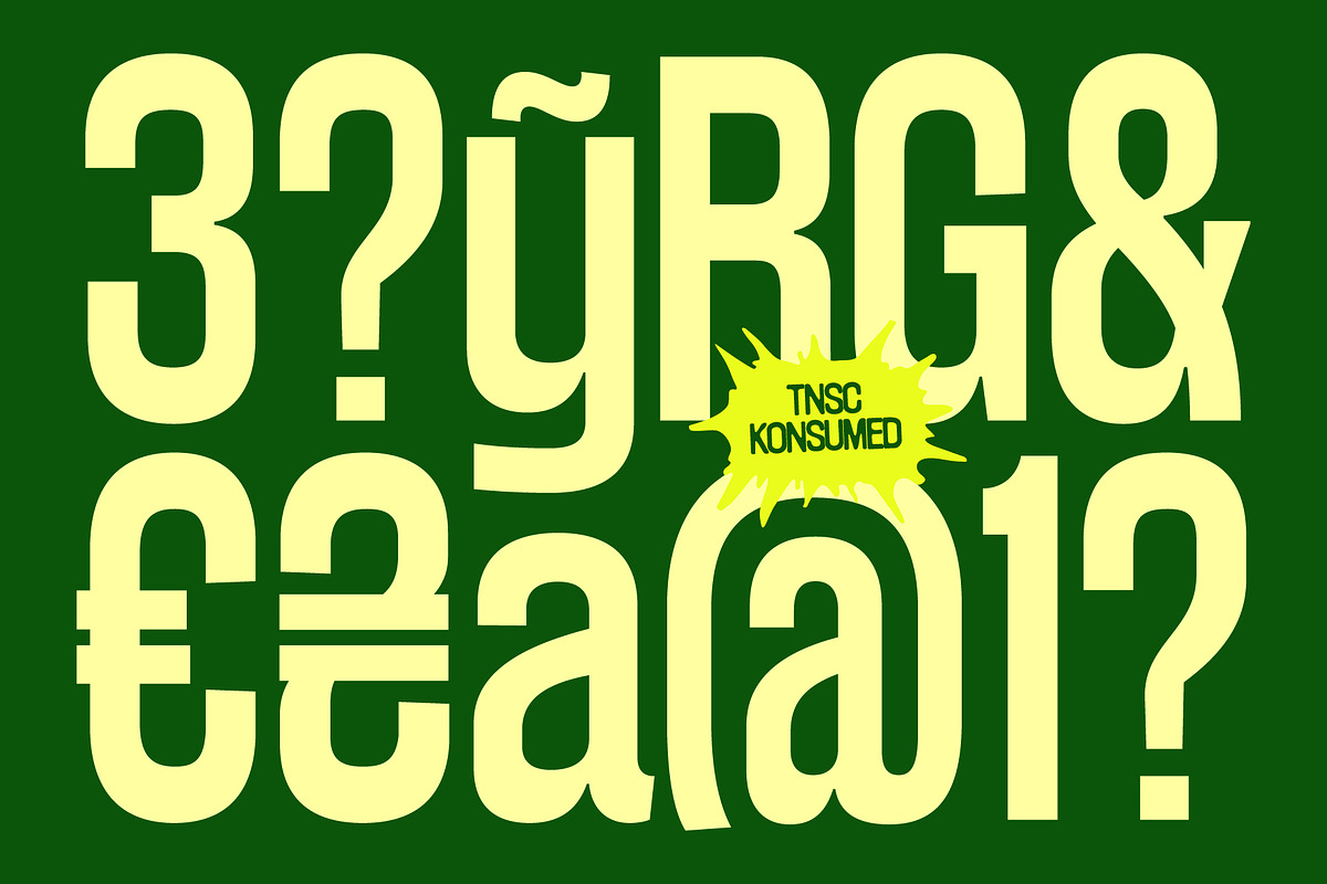 Konsumed - Blurred Sans Family, a Sans Serif Font by The Native Saint Club (Photo 12 of 16)