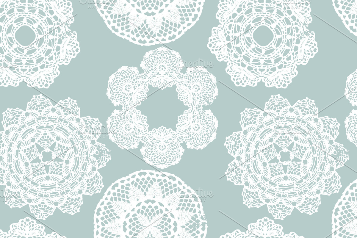 7 Crochet seamless patterns, a Pattern Graphic by tamara.comotomka (Photo 5 of 7)