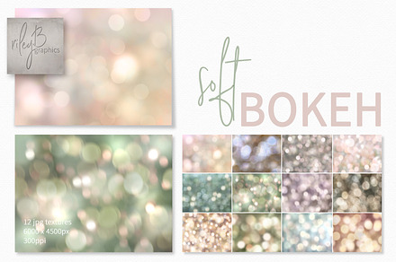 Soft Bokeh Textures, a Texture Graphic by rileyBgraphics