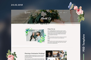 Wedding PSD Template - Nikah