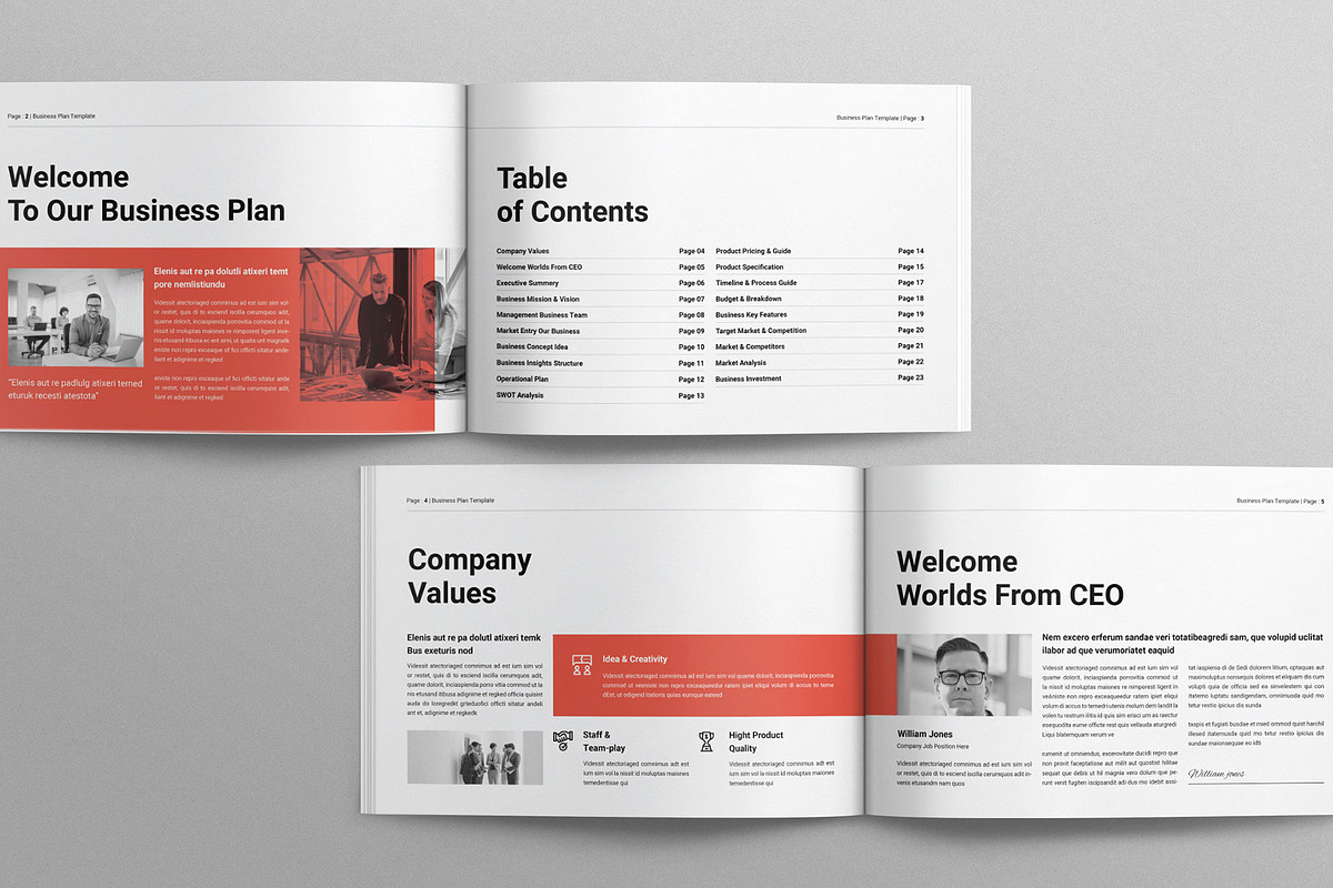 Business Plan Template Landscape preview 3