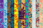 Shabby watercolor seamless set, a Pattern Graphic by PatternsBlooming (Thumbnail 1 of 9)