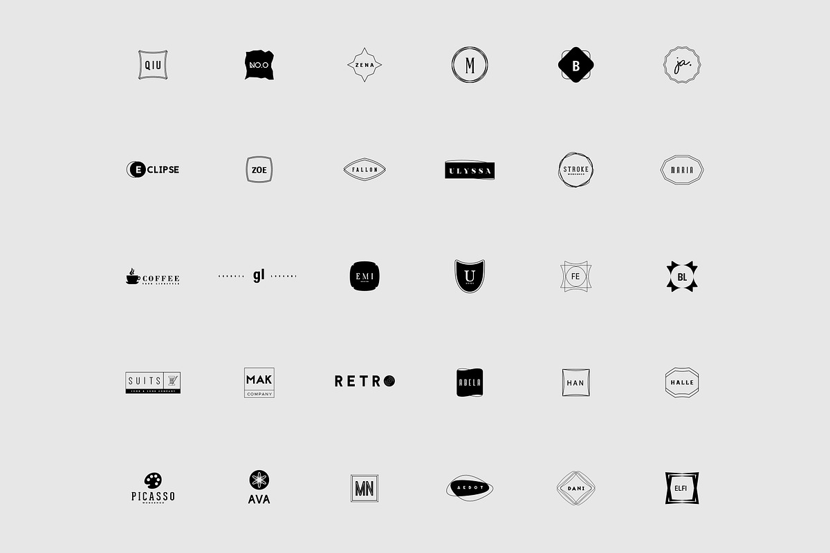380 Stylish & Minimal Logos, a Branding & Logo Template by Graphicdome (Photo 18 of 18)