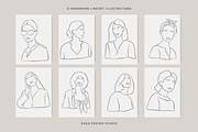 Minimalist Woman Illustrations, an Illustration by Saga Design Studio (Thumbnail 3 of 6)