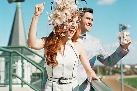 Cheering and Betting on the horses