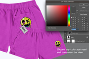 BIG APPLE SWEAT shortpant PSD Mockup, a Bottom Mockup by NH graphic (Thumbnail 3 of 4)