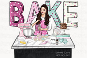 Home baker clipart bundle, a Food Illustration by Parinaz Wadia Design (Thumbnail 8 of 9)