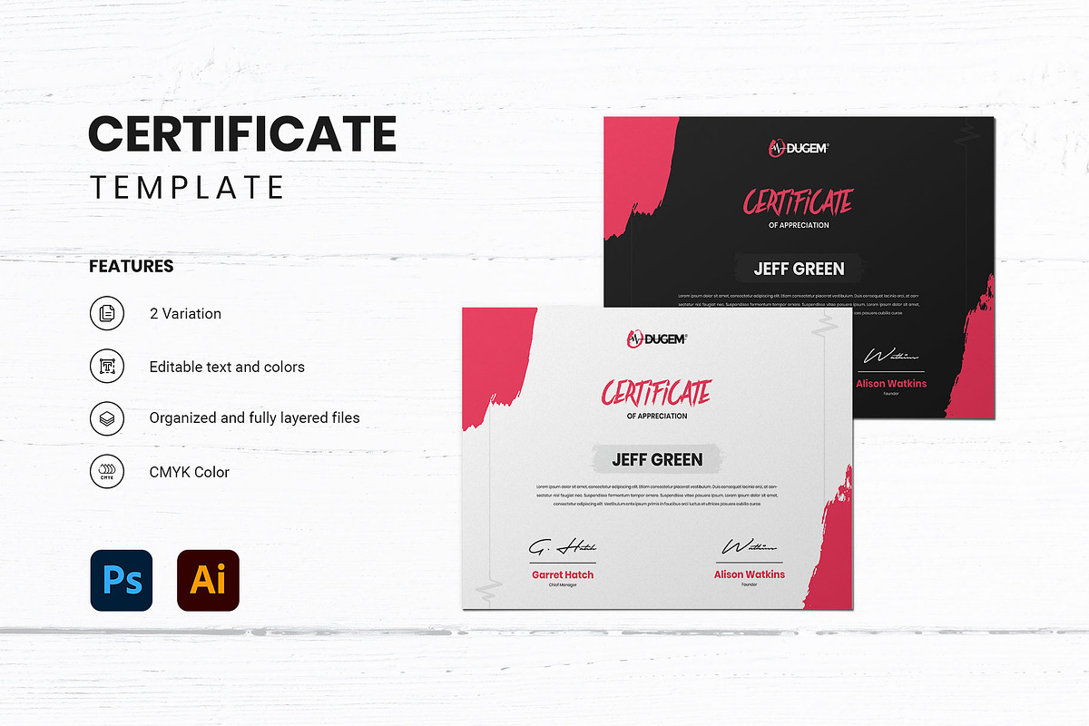 Certificate - Dugem 3, a Templates & Theme by Themes Awesome (Photo 1 of 3)