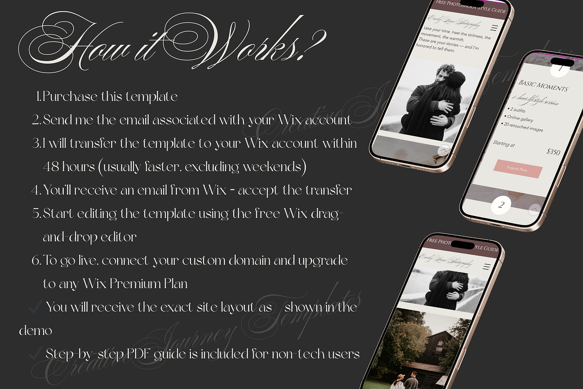 Wix Photographer's Portfolio, a Wix Template by CreativeJourney (Photo 4 of 5)