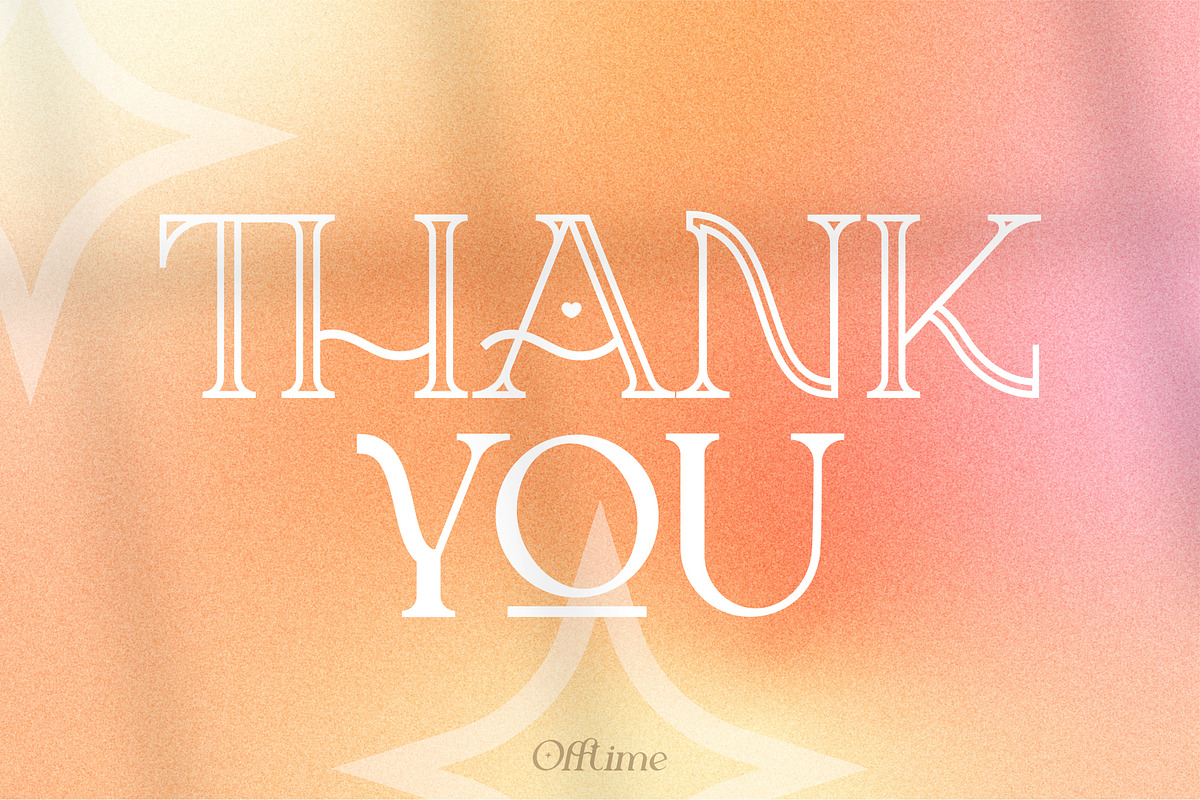 Offtime | Modern Ligature Serif Font, a Serif Font by Kandella's Art (Photo 23 of 23)