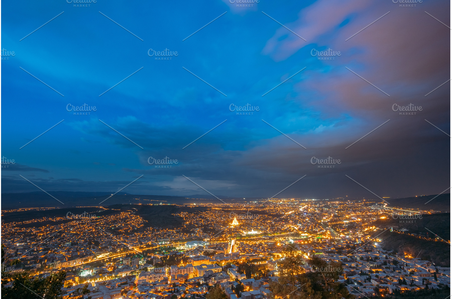 Tbilisi, Georgia. Panoramic Aerial, an Architecture Photo by Our Amazing World