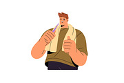 People brushing teeth set, a Person Illustration by PaperTrident (Thumbnail 8 of 11)