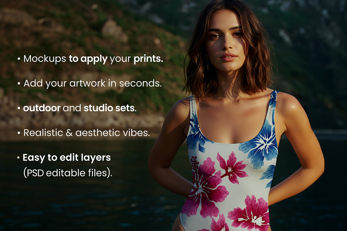 15 Women's Beachwear Mockups, a Shirt Mockup by ARARA ✸ Creative Design (Photo 2 of 5)