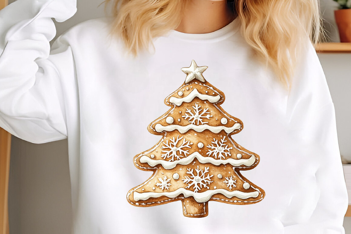 Watercolor Gingerbread Cookies PNG, an Illustration by SinaCreation (Photo 5 of 7)
