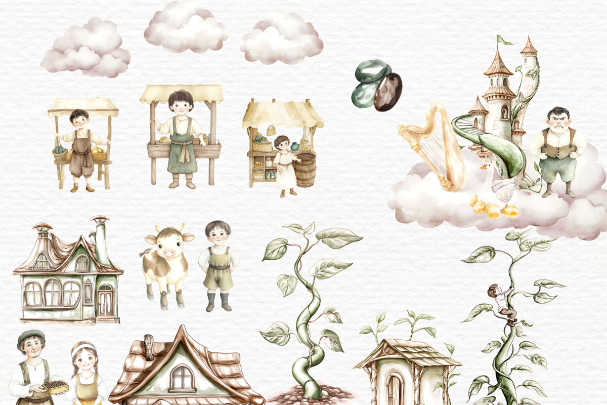 Jack and the beanstalk clipart., an Education Illustration by Invite to Clipart (Photo 6 of 6)