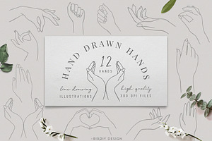 Women's Hands Graphics Set