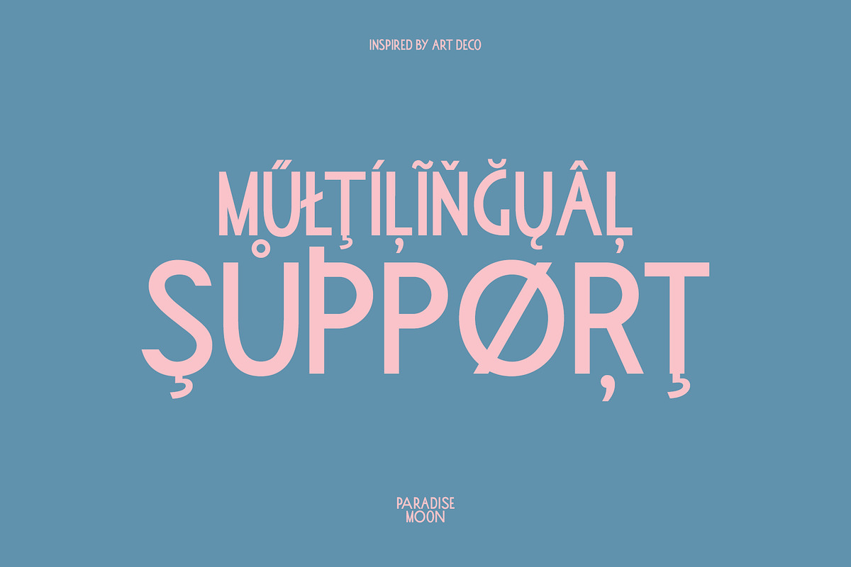 Paradise Moon l Art Deco Font, a Sans Serif Font by BilberryCreates (Photo 12 of 12)