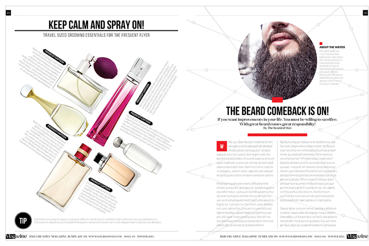 Magazine Template InDesign 04, a Magazine Template by Love Graphic Design (Photo 21 of 34)