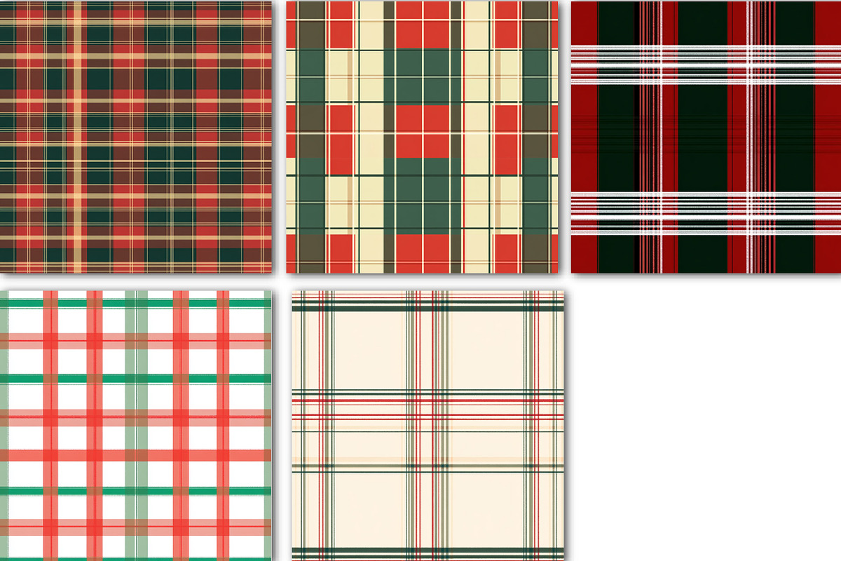 Christmas Plaid Pattern Design, a Background Graphic by DreamCafeArt (Photo 7 of 7)
