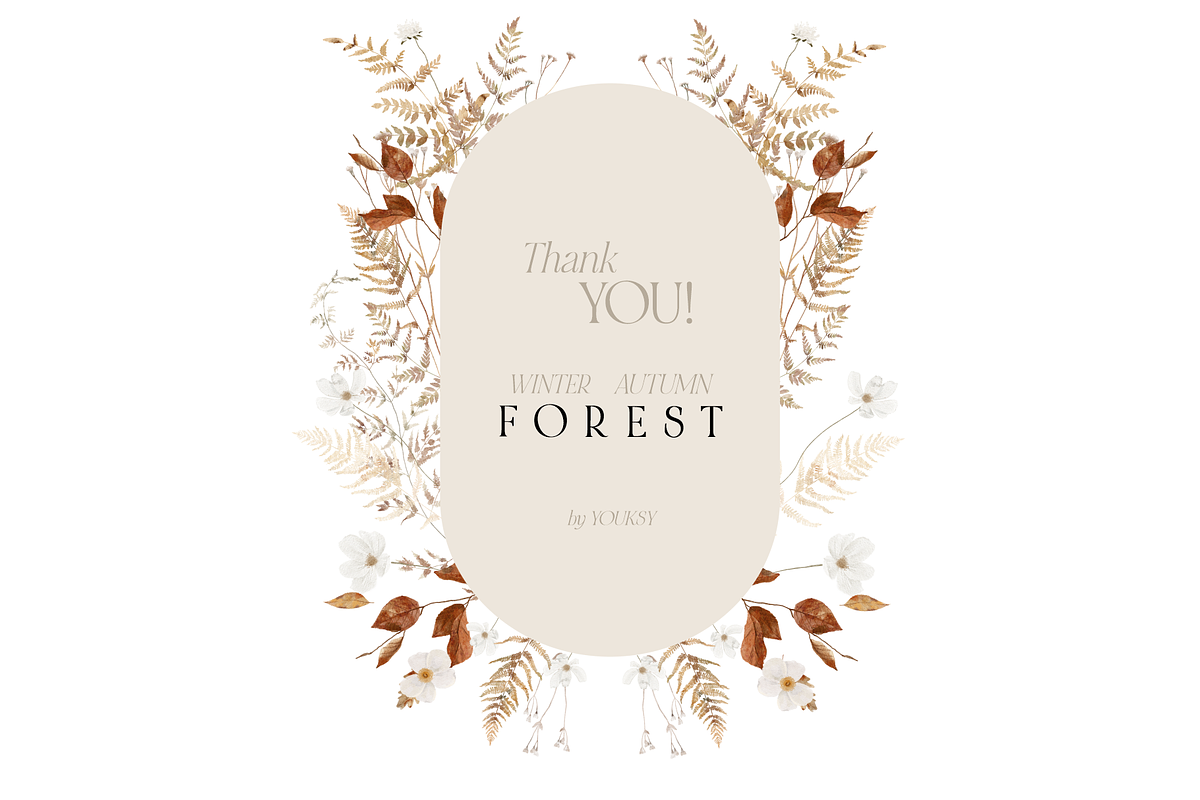 Autumn and Winter FOREST -watercolor, a Seasonal Illustration by Youksy (Photo 29 of 29)